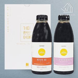 [웰굿]콜드브루 커피 PET 선물세트 4호(케냐1,에티오피아1)