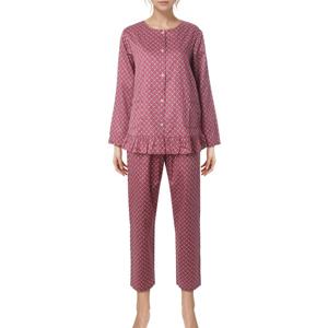 [바바라(언더웨어)]면100  얇은원단 체스 파자마 여성잠옷 AWP4932B