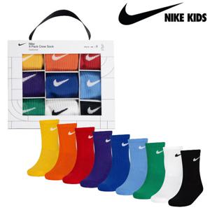 나이키키즈 홀리데이 크루 박스 세트 9PK 양말 4-7세 A244SO450P