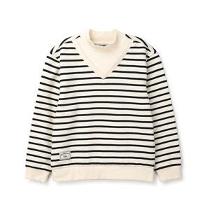 [레노마키즈]R2442T105남아 레이어드 줄무늬맨투맨_JJ