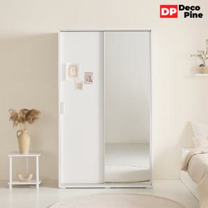 데코파인 그란 슬라이딩 1200 거울 옷장 슬라이드 미닫이 행거형