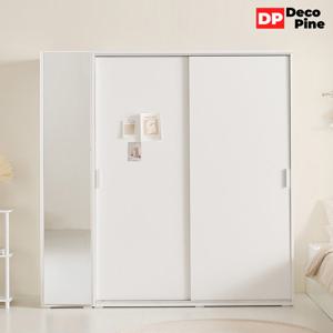 데코파인 그란 슬라이딩 2000 J세트 옷장 거울선반장 안방 신혼