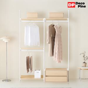 데코파인 모노 시스템 행거 1600 M세트 옷장 2단서랍 드레스룸