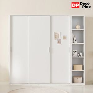 데코파인 그란 슬라이딩 2200 N세트 옷장 오픈선반장 안방 신혼
