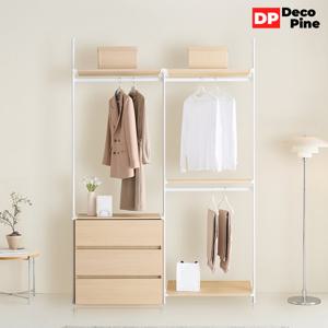 데코파인 피노 드레스룸 1600 N세트 옷장 3단 서랍장 시스템장