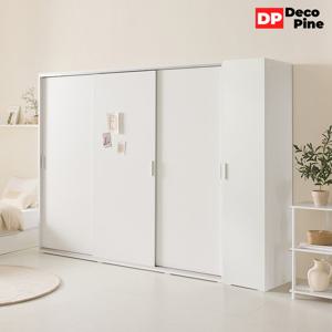 데코파인 리즈 슬라이딩장롱 Y세트 옷장 선반장 안방 신혼부부
