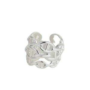 [관세포함] 에르메스 샹달 체인 반지 H109506B (실버)