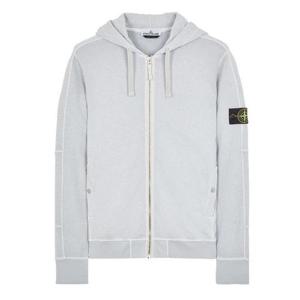 (명품) 스톤아일랜드 올드이펙트 말필레 플리스 후드집업