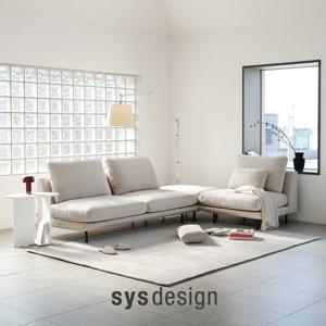 [11.24-30 GS블랙위크세일][시스디자인] 블랭크 패브릭 4인 모듈 소파 + 스툴