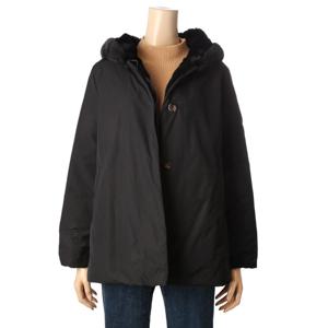 [트리아나] 밍크 배색 안감 토끼털 후드 구스 패딩 TJ4FA14