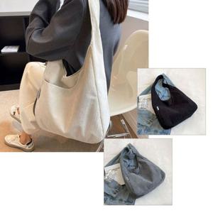 URB09 숄더백 골덴 여성 캐주얼 보조백 에코백 데일리