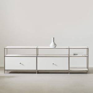 [채우리] 파이토 미드센츄리 모듈 2단 1710 사이드 선반장 거실장