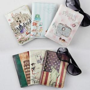 일러스트 여권지갑