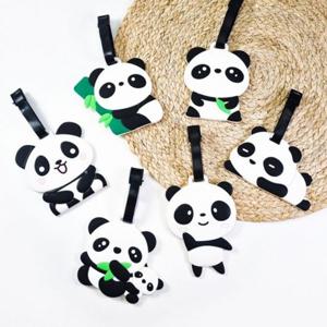 판다 팬더 캐릭터 와글와글 여행용 네임태그 캐리어