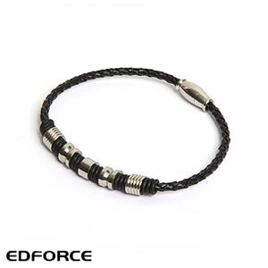 [에디포스] 참장식 얇은 소가죽팔찌 198-0032-B