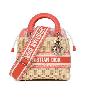디올 코랄 레이디 디올 오블리크 라피아백 M0565OIFI 68E