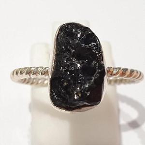 [블루케이] 실버925 엔틱러프 가넷 원석반지250103-24