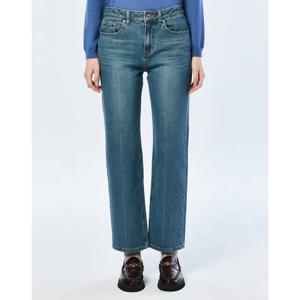 헤지스 여성 25SS 에센셜 스트레이트 데님 팬츠 블루 HSPA5B281B2