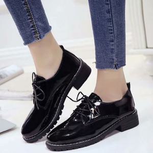 학생 캐주얼 구두 여자 로퍼 에나멜 데일리 새미정장