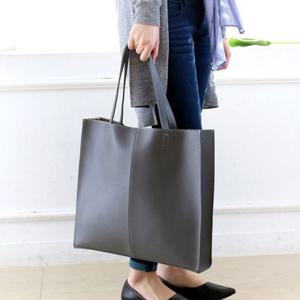 쿨샵 여성 빅사이즈 스퀘어 숄더백 넓은수납 쇼퍼백