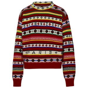 겐조  여성 자카드 로고 스트라이프 울 니트 FC62PU3173CH21 BPG