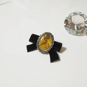 벨벳리본 엔틱 고급 소녀 장식 브로치