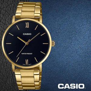 카시오 MTP-VT01G-1B 남성 메탈 시계