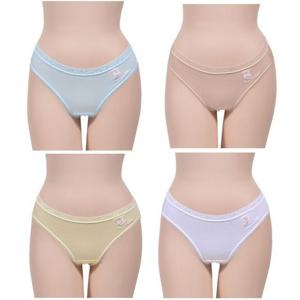 비비안 꽃자수 파스텔톤 순면 요일팬티 5매