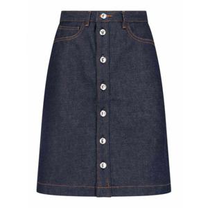 [APC] 라프리마 여성 니 Length 미디 플레어 로우 라이즈 진 CODBSM09002IAI Blue /8