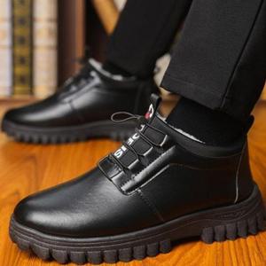 [라일리] Rly 남자 털안감 스타일 워커 블랙 1P 고품질 보온 방한화