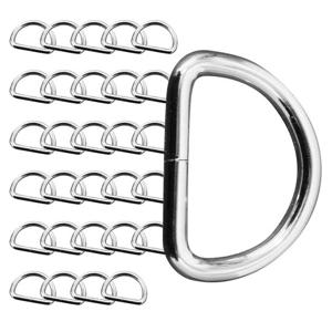 BUCK703 고강도 D링 연결고리 32mm 30P 가방 고리 부자재 가죽 하네스 리드줄 핸드메이드 부품 디링 재료