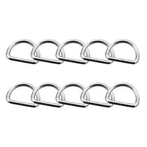 BUCK703 고강도 D링 연결고리 32mm 10P 가방 고리 부자재 가죽 하네스 리드줄 핸드메이드 부품 디링 재료