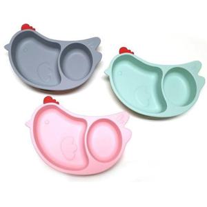 대코 실리콘 꼬꼬흡착식판2구 유아식판 이유식식판 미니식판