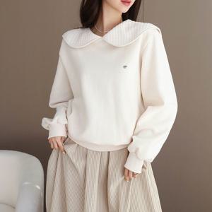 [피핀] 111942 퀼팅 세일러 카라 기모안감 맨투맨