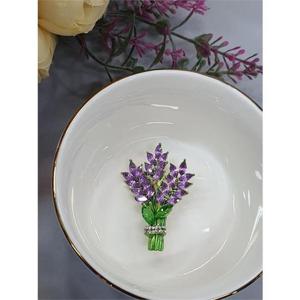 [이쁜] 라벤더꽃 큐빅 브로치