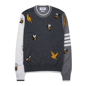 [톰브라운] 남성 4바 스트라이프 버드 앤 비 니 MKA444F Y1002 982