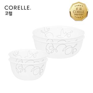 코렐 모닝브리즈 한국형밥공기2P + 국대접2P