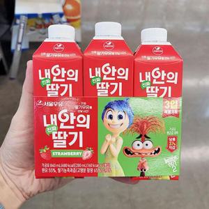 [에이알비티] 서울우유 내안의 진짜 딸기 280ml x 3개 89826