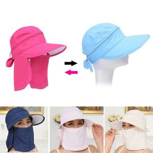 여자 예쁜 그늘 해변 모자 야외 활동 썬캡 마스크