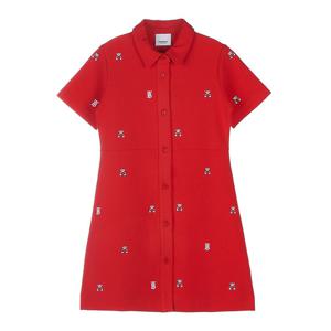 [버버리 키즈] 여아 엠브로이더리 베어 블렌드 원피스 8061685 C KG2 ROMOLA BEAR A1189 (6-10)