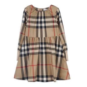 [버버리 키즈] 여아 롱 슬리브 체크 스트레치 드레스 8064584 C KG2 ADRIANA CH A7028 (6-10)
