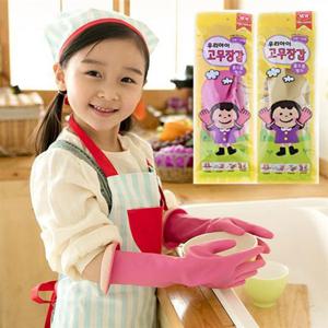 보아스 어린이용 고무장갑 물흐름 방지 (2color)