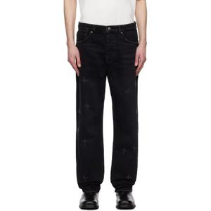 25 FW 수비 남성 블랙 안티 K 너바나 플러스 트래시 데님 진 251088M186064