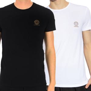 [베르사체(남성 2종1세트 언더 반팔티)] AU10193 1A10011 A225E