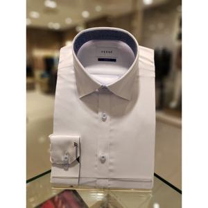 (예작) 면스판 자수포인트 YJESIS345WH 슬림핏긴팔와이셔츠