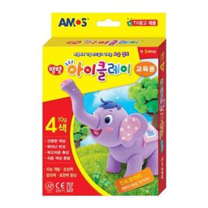 아모스 5000 탱탱아이클레이 4색 칼라 10g/교육용