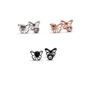 라인 나비 스터드 써지컬스틸 귀걸이 eps6601