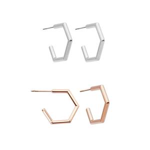 써지컬스틸 오각 침 귀걸이 eps6599 여성귀걸이