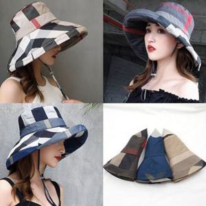 오버핏 체크벙거지(S1211-오버체크)