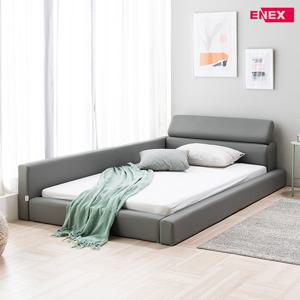 [에넥스]포미 저상형 헤드레스트 패밀리침대(SS)-본넬 매트리스